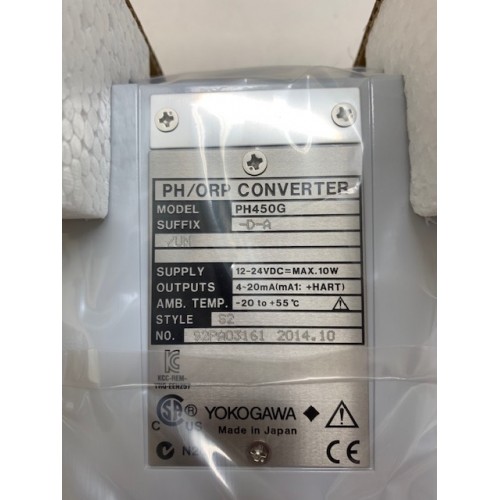 YOKOGAWA PH450G-D-A/UM EXAXT 450 Ph/orp Converter